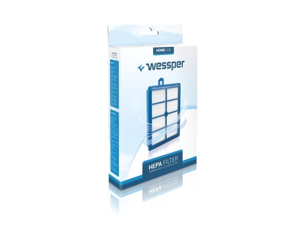 Wessper WES2003, Cylinderdammsugare, Filter, Blå, Vit, H13, 27-EL-130, FR-6558, FR-7111, FSEL01, 9002564053, 9001951202, 1130032012, EFH13W, H13, IZ-
