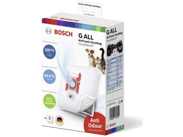 Bosch BBZAFGALL, Universaali, Pölypussi, Valkoinen, 100 g, 240 mm, 75 mm