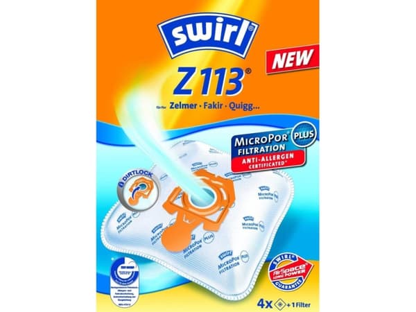 Swirl Z 113, Dammpåse, Vit, 4 styck