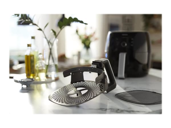 Philips Airfryer XXL Accessory Kit HD9953/00 Pizzasarja XXL, Lisätarvikepakkaus, Philips, Airfryer XXL: HD963x, HD965x, Musta, Terästä, 240 mm