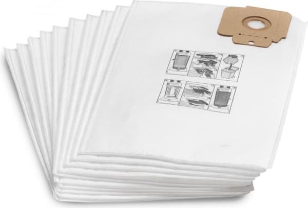 Kärcher - Påse - till dammsugare (paket om 10) - för Kärcher CV 38/2, CV 38/2 Adv
