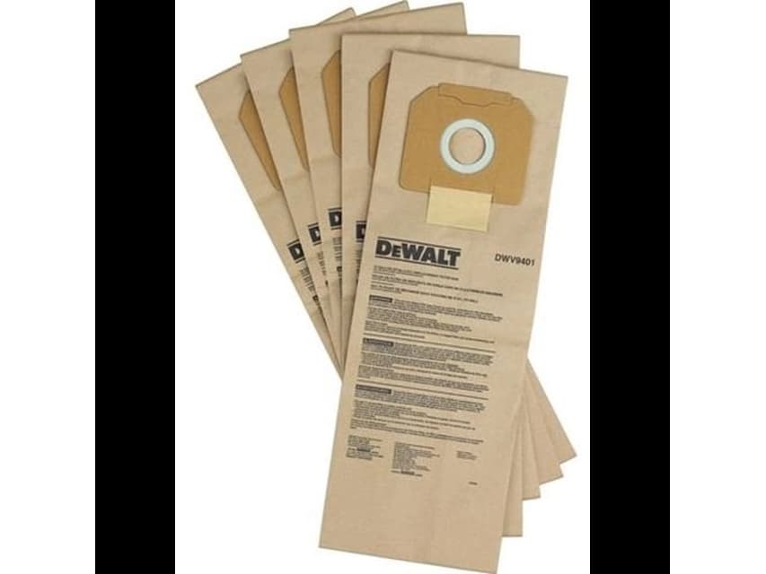 DUST BAG DEWALT DWV900L, 5 PCS. DWV9401
