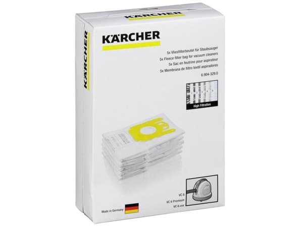 Kärcher - Pussisarja - pölynimureille - Kärcher VC 6100, VC 6200, VC 6300 - Pussit Kärcher VC 6100, VC 6200, VC 6300