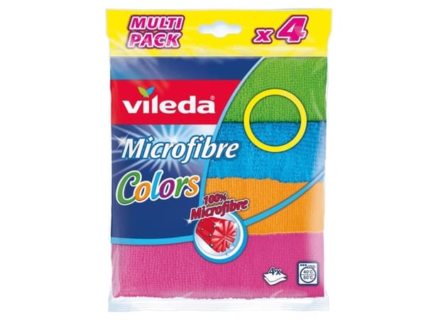 Vileda 4023103192577, Mikrofiber, Polyamid, Polyester, Flerfarget, Maskin Vask, 60 °C, 300 mm, 300 mm