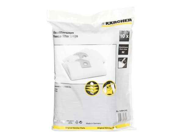 Kärcher 6.904-315.0, Ruskea, Valkoinen, Fleece, Paperi, M, T 10/1 T 10/1 Eco! T 10/1 Adv T 12/1 T 12/1 Adv T 12/1 Eco!, 10 kpl