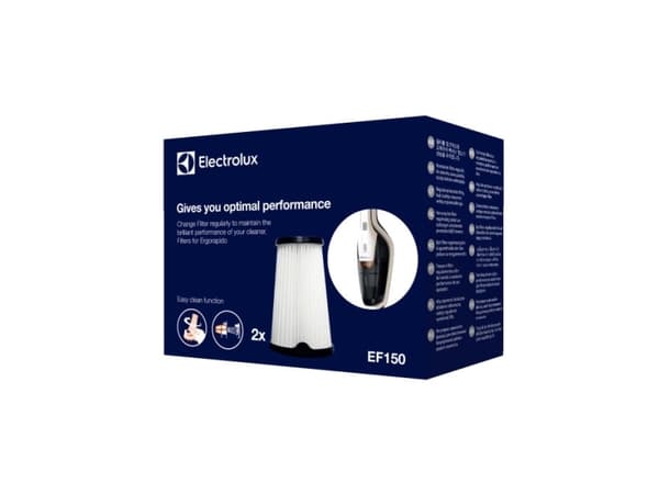 Electrolux EF150, Rikkaimuri, Suodatin, Musta, Valkoinen, ErgoRapido EER73DB, EER73BP, EER73IGM, EER75STM, EER7GREEN, EER77SSM, EER77MBM, EER7ANIMAL,