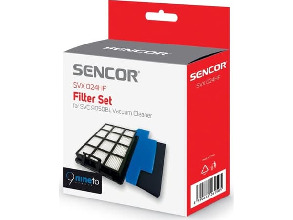 Sencor SVX 024HF, Sylinteripölynimuri, Suodatin, Musta, SVC 9050BL