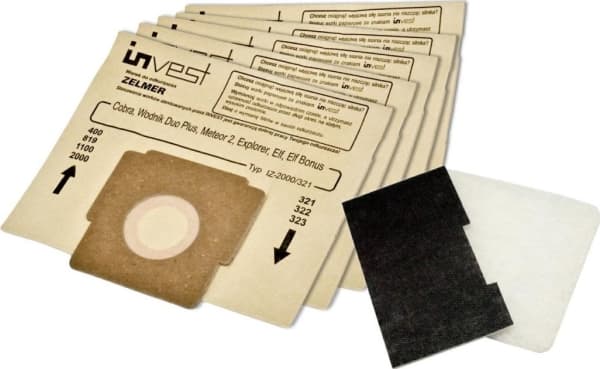 Invest Invest vacuum cleaner bag. Paper bag 323.0057 with filters