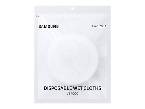 Samsung VCA-SPA90 - Bløt moppepute - for støvsuger - hvit (en pakke 20) - for POWERstick VS9000 VS20R9046S3