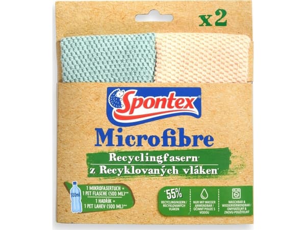 Spontex Microfibre kierrätyskuidut x2
