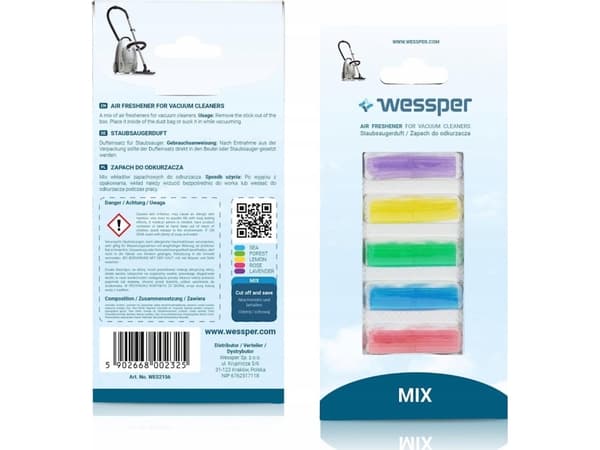 Wessper Dammsugardoft 5 st MIX Doftpinnar