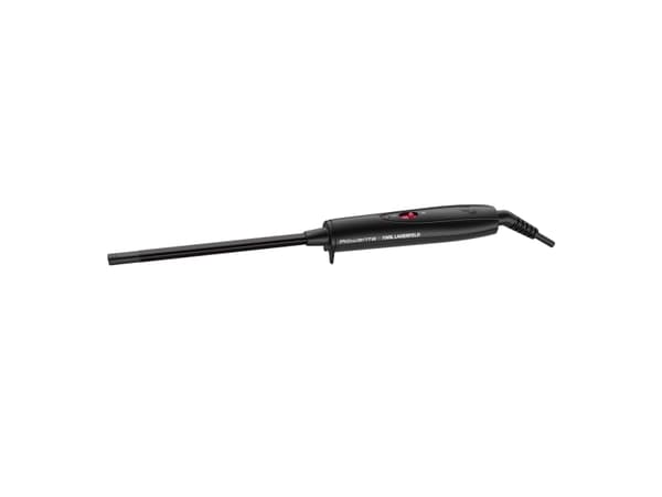 Rowenta X KARL LAGERFELD CF311L, Krølltang, Varm, Rett tønneformet, 180 °C, 30 s, Aluminium Sort, Rød