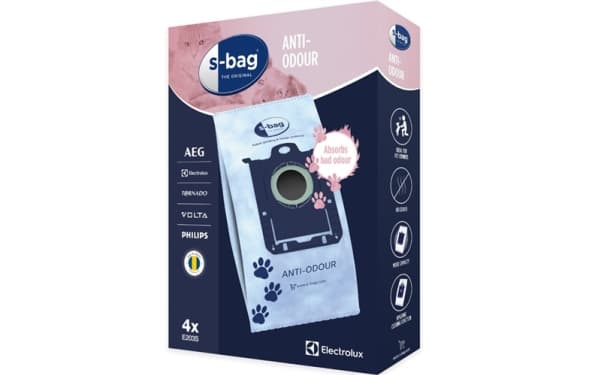 s-Bag E203S Anti-Odour - Pose - for støvsuger (en pakke 4)