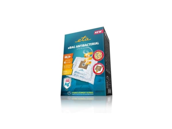 Vacuum cleaner ETA Vacuum cleaner bags Antibacterial ETA960068020 Suitable for all ETA, Gallet bagged vacuum cleaners and others (the list attached),