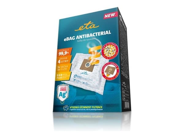 Vacuum cleaner ETA Vacuum cleaner bags Antibacterial ETA960068020 Suitable for all ETA, Gallet bagged vacuum cleaners and others (the list attached),