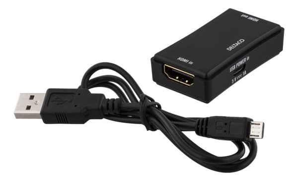 HDMI-förlängare, Ultra HD30/60Hz, 25m, HDCP 2.2, svart