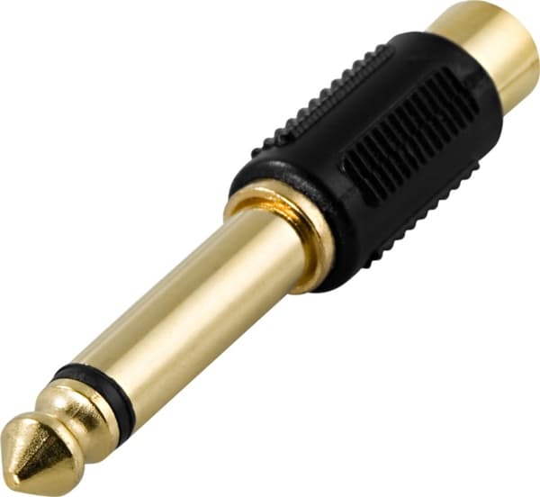 DELTACO multimediasovitin, RCA naaras - 6,3mm uros, monoääni