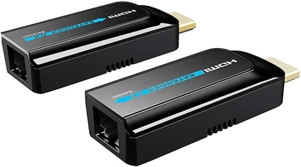 HDMI-forlænger, punkt-til-punkt-konfiguration, 1080p, 120 m, sort