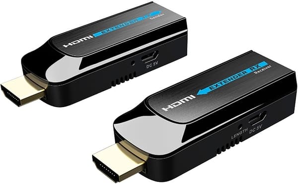 HDMI-forlænger, punkt-til-punkt-konfiguration, 1080p, 120 m, sort