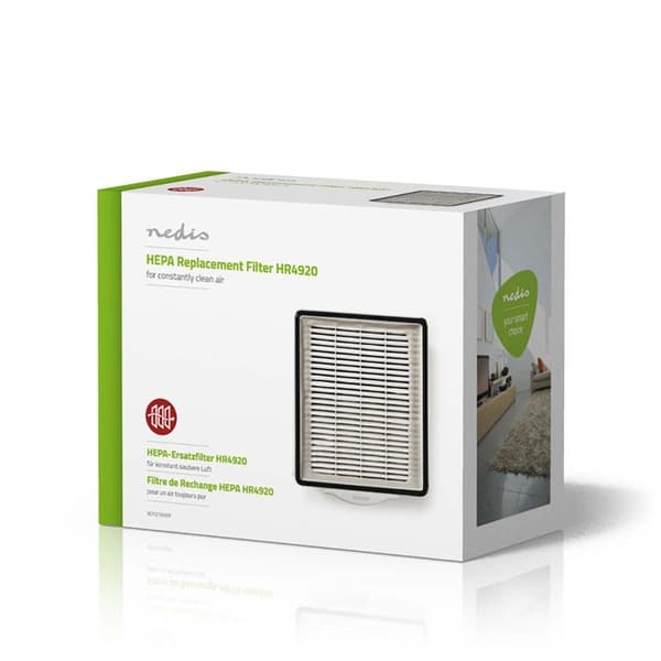 Nedis Udskifteligt Aktiv HEPA-filter | Udskiftning til: Philips | Hvid