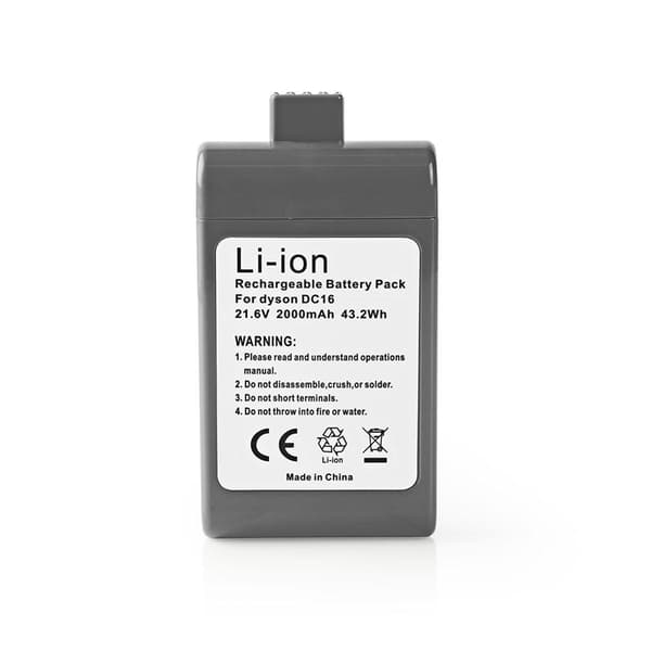 Nedis Dammsugar Batteri | Passande för: Dyson DC16 | Li-Ion | 21.6 V DC | 2000 mAh | 43.2 Wh