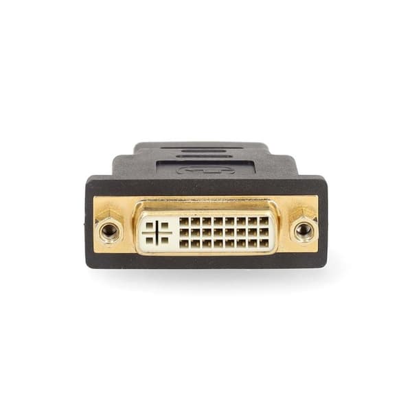 Nedis HDMI™ Adapter | HDMI™ Kontakt | DVI-D 24+1-Pin Hona | Guldplaterad | Rak | ABS | Antracit | 1 st. | Låda