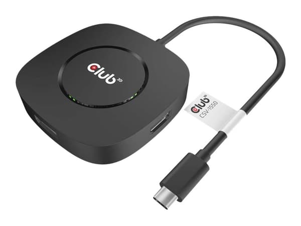 CLUB3D USB TYPE C 3.2 GEN1 MULTISTREAM TRANSPORT MST HUB DISPLAY PORT 1.4 TRIPLE