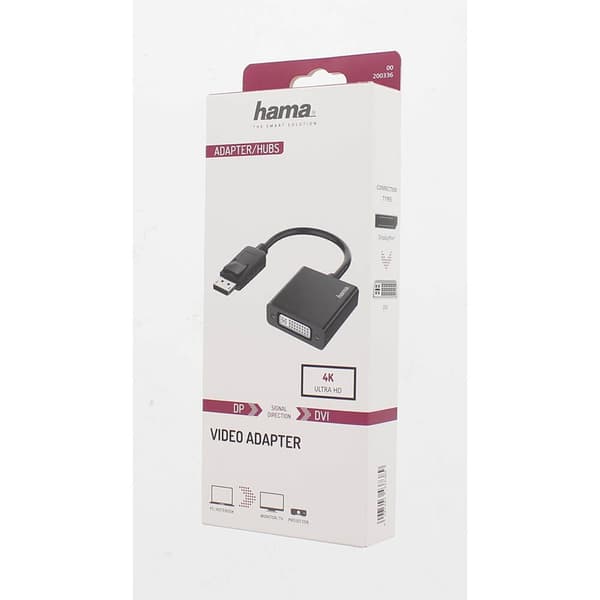 Hama Adapter Multimedia DisplayPort-DVI 4K