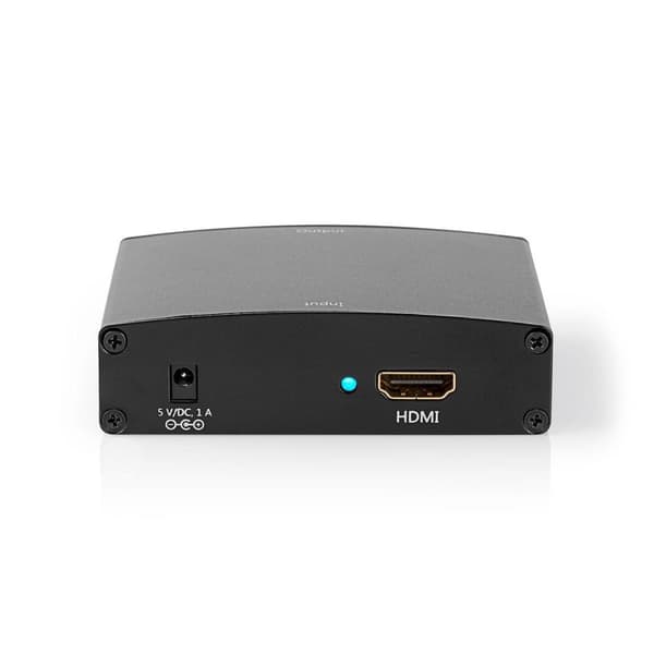 Nedis HDMI ™ Converter | HDMI ™ -inngang | VGA Female / 2x RCA Hunn | 1-veis | 1280x768 | 1.65 Gbps | Aluminium | Antrasitt