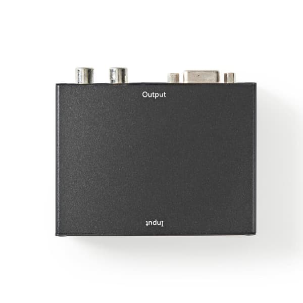 Nedis HDMI ™ Converter | HDMI ™ -inngang | VGA Female / 2x RCA Hunn | 1-veis | 1280x768 | 1.65 Gbps | Aluminium | Antrasitt
