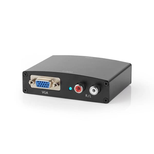 Nedis HDMI ™ Converter | HDMI ™ -inngang | VGA Female / 2x RCA Hunn | 1-veis | 1280x768 | 1.65 Gbps | Aluminium | Antrasitt