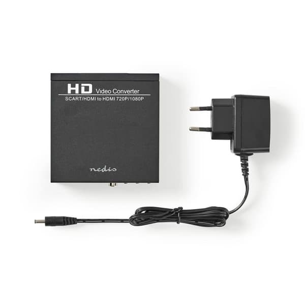 Nedis HDMI ™ Converter | SCART Hunn | HDMI™ Utgang / 1x 3,5 mm lydutgang / 1x digital lyd | 1-veis | 1080p | 1.65 Gbps | Aluminium | Antrasitt