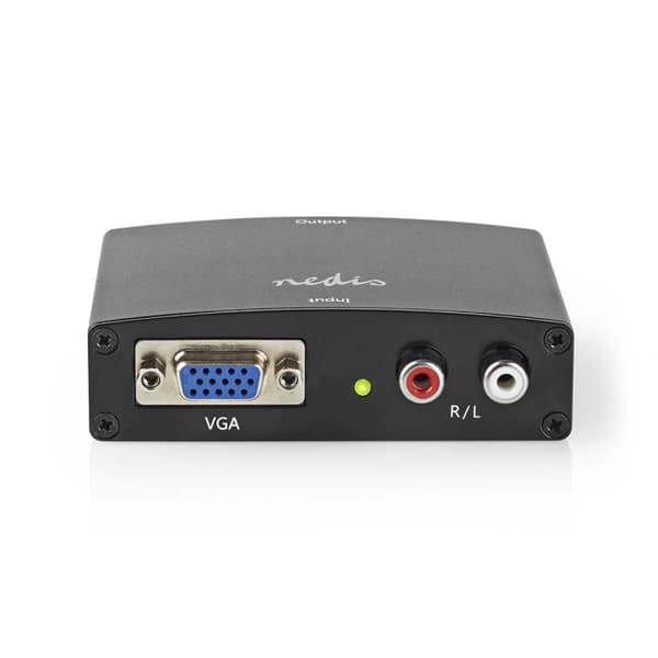 Nedis HDMI ™ Converter | VGA Female / 2x RCA Hunn | HDMI™ Utgang | 1-veis | 1080p | 1.65 Gbps | Aluminium | Antrasitt