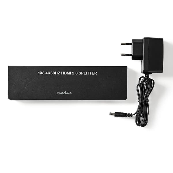 Nedis HDMI ™ Splitter | 8-Port port(s) | HDMI™ ingång | 8x HDMI™ Utgång | 4K@60Hz | 18 Gbps | Metall | Antracit