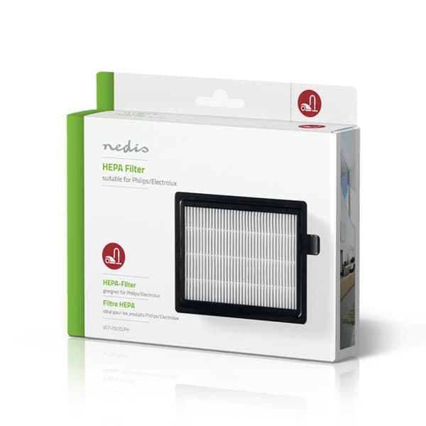 Nedis Aktiivinen HEPA-suodatin | Korvaus: Electrolux / Philips | Musta / Valkoinen