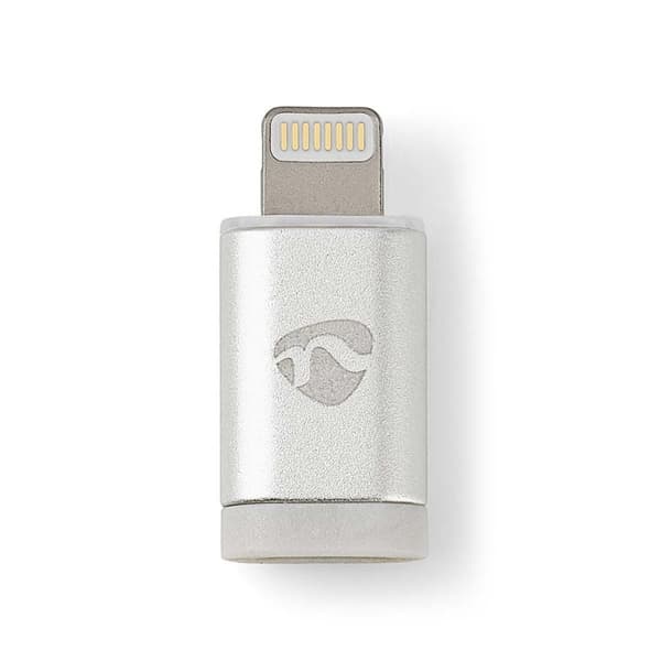 Nedis Lightning Adapter | Apple Lightning, 8-stifts | USB Micro-B Hona | Guldplaterad | Rund | Aluminium