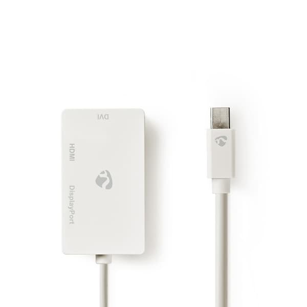Nedis Mini DisplayPort kaapeli | DisplayPort 1.2 | Mini DisplayPort Uros | DisplayPort Naaras / DVI-D 24+1-Pin Naaras / HDMI™ tulo | 21.6 Gbps | Nikla