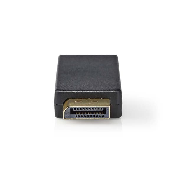 Nedis Displayport-adapter | DisplayPort Han | HDMI™ Output | 4K@30Hz | Gull belagt | Rett | Rund | ABS | ABS | Antrasitt | Boks