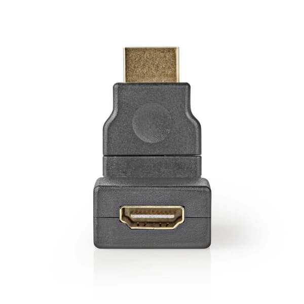 Nedis HDMI™ Adapter | HDMI ™ -kontakt | HDMI™ Output | Gull belagt | Vribar | ABS | Sort | 1 stk. | Konvolutt