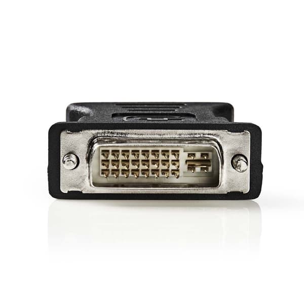 Nedis DVI-adapter | DVI-I 24+5-Pin Han | VGA Hun 15p | Nikkel belagt | Rett | PVC | Sort | Boks