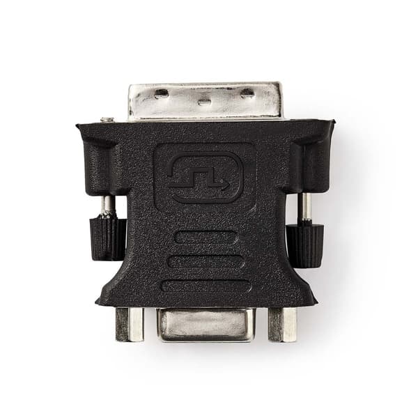 Nedis DVI-adapter | DVI-I 24+5-Pin Han | VGA Hun 15p | Nikkel belagt | Rett | PVC | Sort | Boks