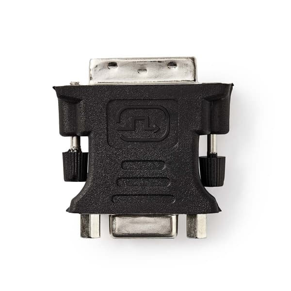 Nedis DVI-adapter | DVI-I 24+5-Pin Han | VGA Hun 15p | Nikkel belagt | Rett | PVC | Sort | Boks
