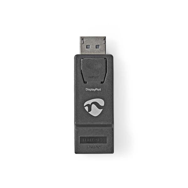 Nedis DisplayPort adapter | DisplayPort Han | HDMI ™ -udgang | 1080p@60Hz | Nikkelplateret | Lige | Runde | ABS | ABS | Sort | Box