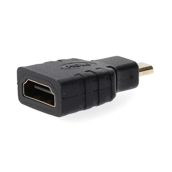Nedis HDMI™ Adapter | HDMI ™ mikrokontakt | HDMI™ Output | Gull belagt | Rett | ABS | Sort | 1 stk. | Boks