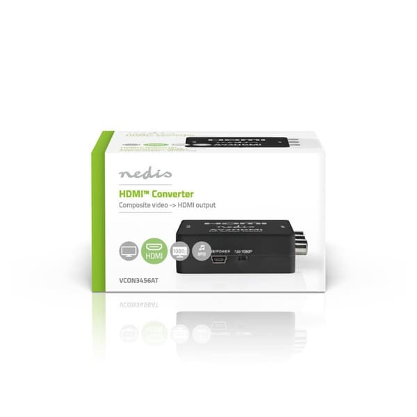 Nedis HDMI ™ Converter | 3x RCA Female | HDMI™ Utgang | 1-veis | 1080p | 1.65 Gbps | ABS | Antrasitt