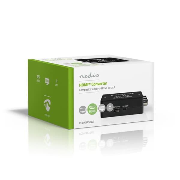 Nedis HDMI ™ Converter | 3x RCA Female | HDMI™ Utgang | 1-veis | 1080p | 1.65 Gbps | ABS | Antrasitt