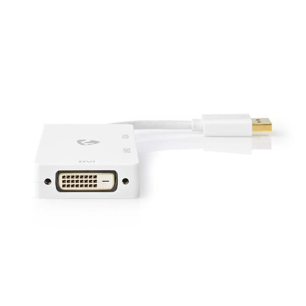 Nedis DisplayPort adapter | DisplayPort Han | DVI-D 24+1-Pins Hun / HDMI ™ -udgang / VGA Hun | 4K@60Hz | Guldplateret | Skiftelig | 0.20 m | Runde | A