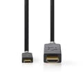 Miniatyrbild 3 av 4: Nedis USB-C™ Adapter | USB 3.2 Gen 1 | USB-C™ Hane | HDMI™ Kontakt | 4K@60Hz | 2.00 m | Rund | Guldplaterad | PVC | Antracit | Låda