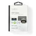 Miniatyrbillede 7 af 8: Nedis HDMI™ Adapter | HDMI™ Han / HDMI™ Stik | HDMI ™ -udgang | Guldplateret | Vinkel Venstre | Aluminium | Gun Metal Grå | 1 stk. | Cover Window Box