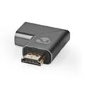 Miniatyrbillede 1 af 8: Nedis HDMI™ Adapter | HDMI™ Han / HDMI™ Stik | HDMI ™ -udgang | Guldplateret | Vinkel Venstre | Aluminium | Gun Metal Grå | 1 stk. | Cover Window Box